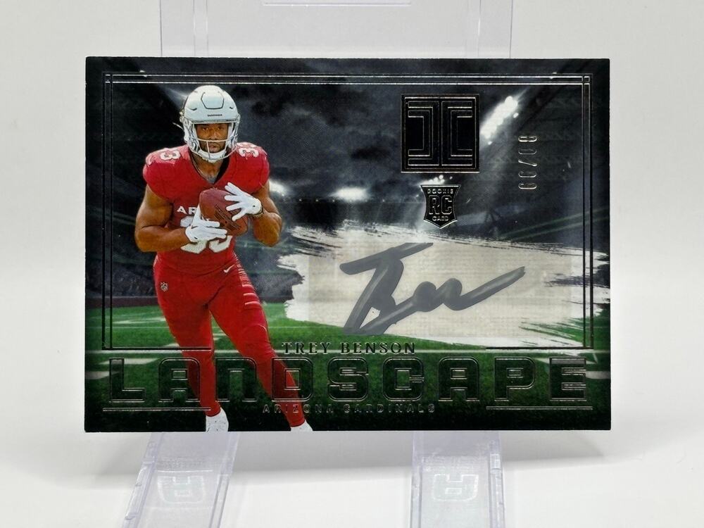 2024 Panini Impeccable Trey Benson Rookie Landscape Silver Ink Auto 80/99 SP RC